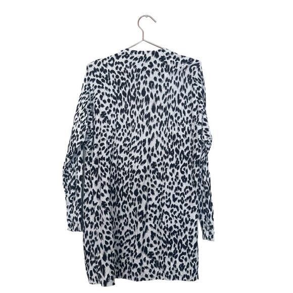 Apt 9 Cheetah Print Open Front Cardigan - Size Large - Picture 2 of 7